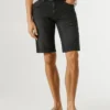 Slim Fit Denim Bermuda Shorts