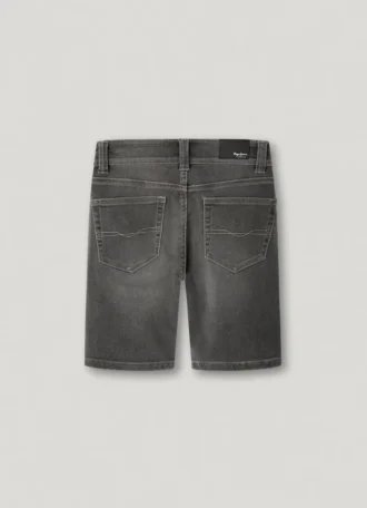 Slim Fit Denim Bermuda Shorts