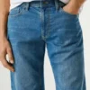 Slim Fit Denim Bermuda Shorts