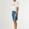 Slim Fit Denim Bermuda Shorts