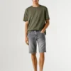 Slim Fit Denim Bermuda Shorts
