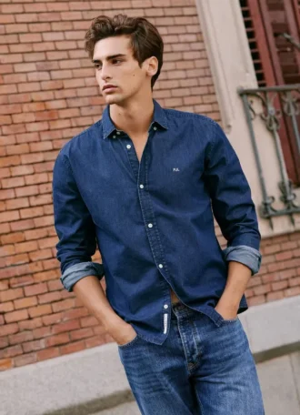 Slim Fit Denim Shirt