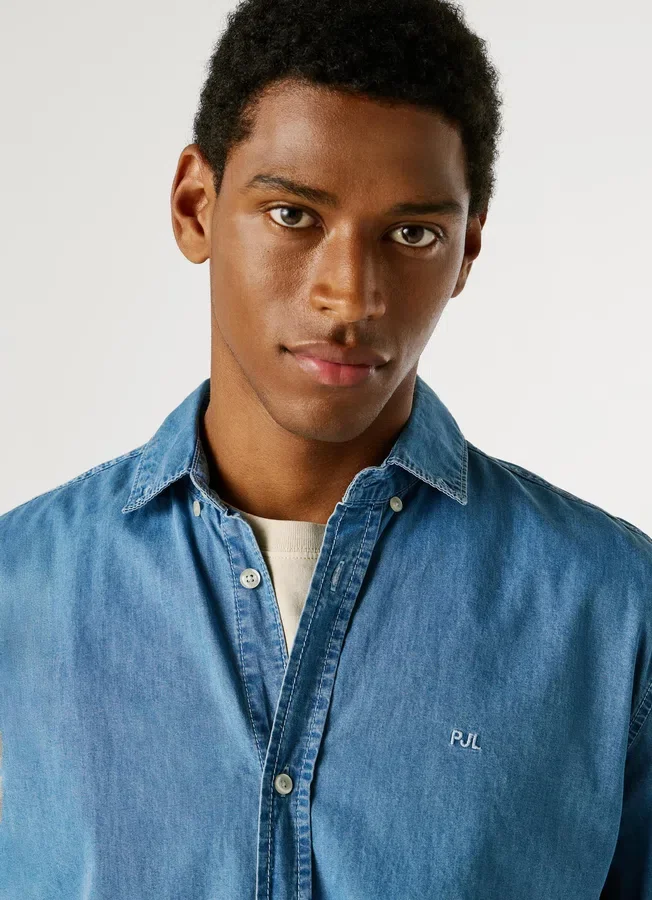 Slim Fit Denim Shirt Slim Fit Denim Shirt