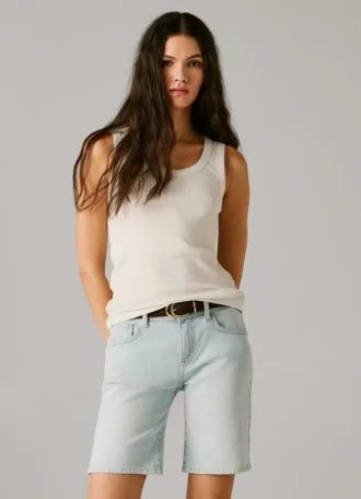 Slim Fit Denim Shorts