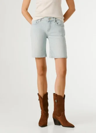 Slim Fit Denim Shorts