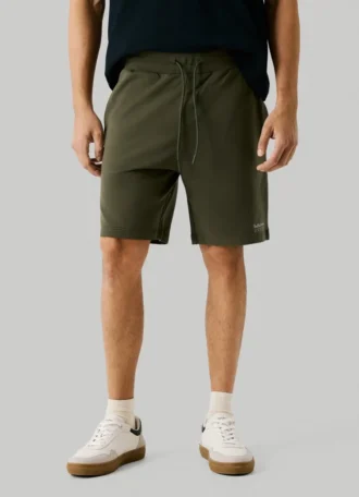 Slim Fit Fleece Bermuda Shorts