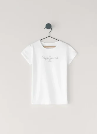 Slim Fit Glitter Logo T-Shirt