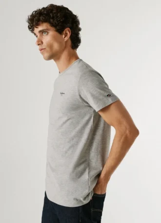 slim fit logo print t shirt 1 22 330x456 - Slim Fit Logo Print T-Shirt