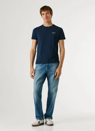 slim fit logo print t shirt 2 21 330x456 - Slim Fit Logo Print T-Shirt