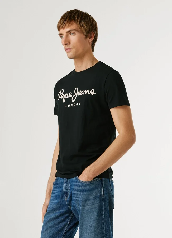 Slim Fit Logo Print T-Shirt Slim Fit Logo Print T-Shirt
