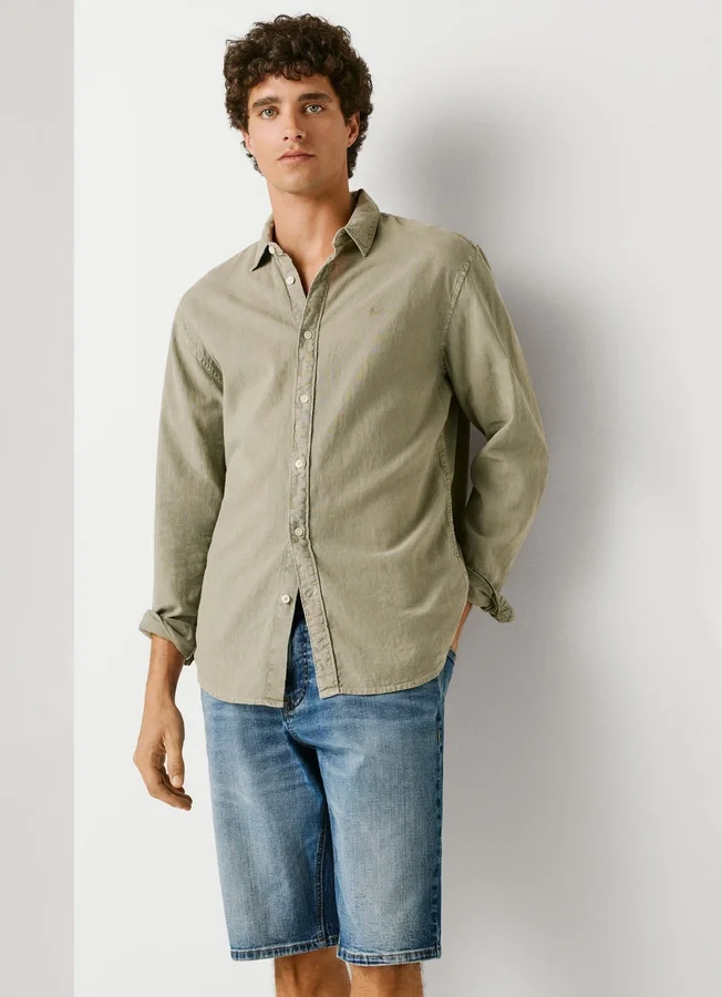 Straight Fit Denim Shorts Straight Fit Denim Shorts