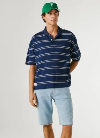 Straight Fit Denim Shorts