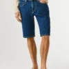Straight Fit Denim Shorts Straight Fit Denim Shorts