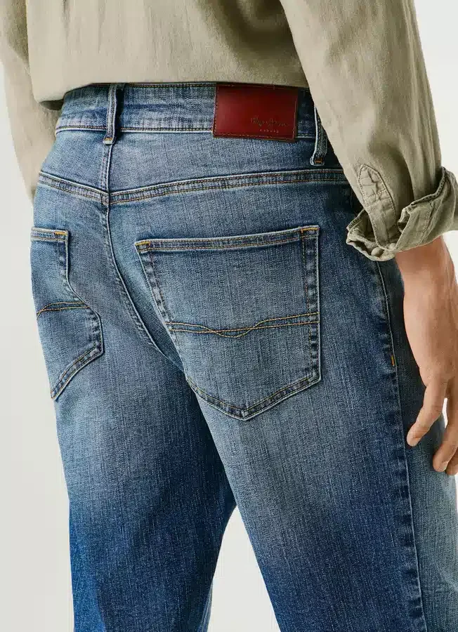 Straight Fit Denim Shorts Straight Fit Denim Shorts