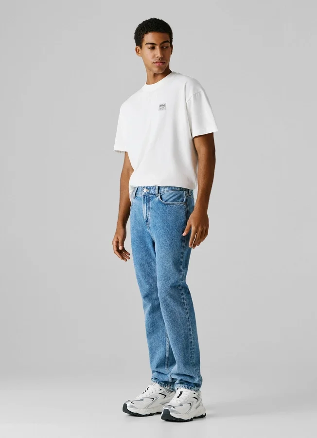Straight Fit Mid-Rise Jeans Straight Fit Mid-Rise Jeans