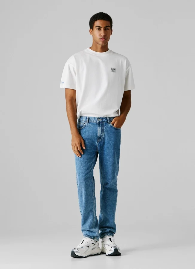 Straight Fit Mid-Rise Jeans Straight Fit Mid-Rise Jeans