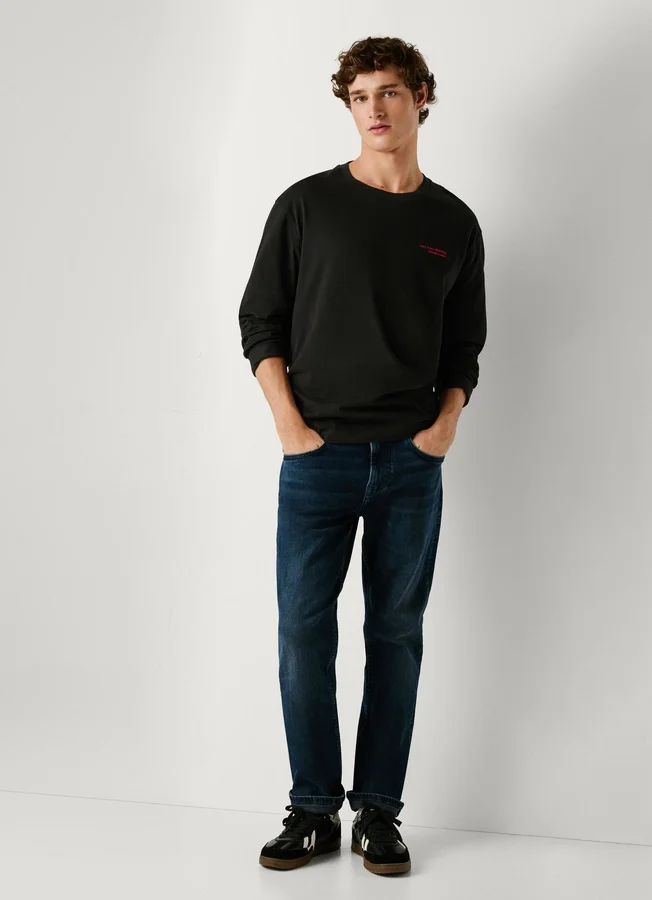 Straight Fit Mid-Rise Jeans – Cash Straight Fit Mid-Rise Jeans – Cash