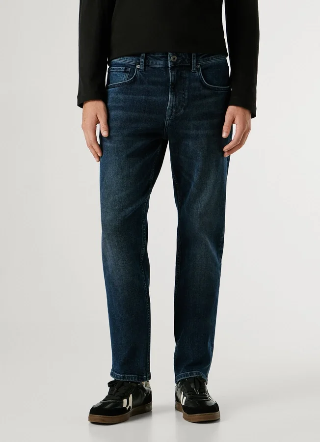 Straight Fit Mid-Rise Jeans – Cash Straight Fit Mid-Rise Jeans – Cash