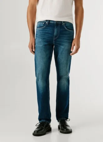 Straight Fit Mid-Rise Jeans – Cash
