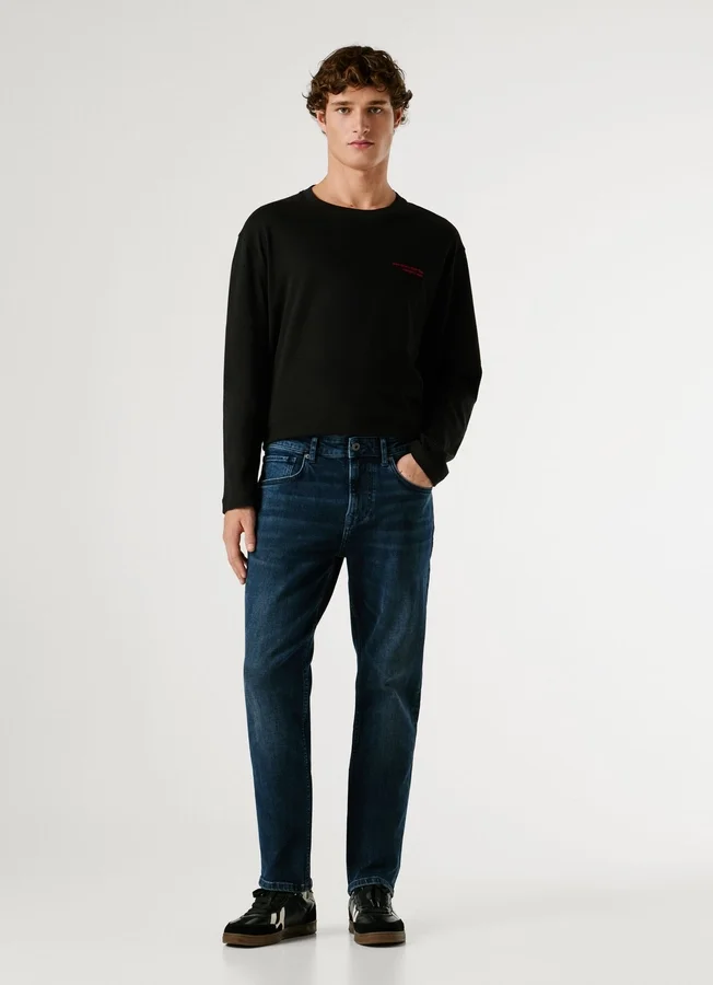 Straight Fit Mid-Rise Jeans – Cash Straight Fit Mid-Rise Jeans – Cash