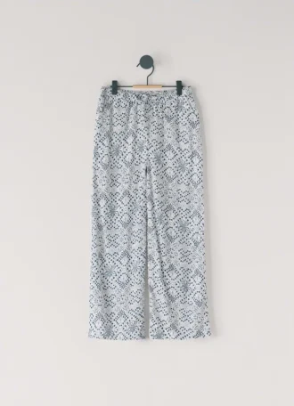 Straight Floral Print Trousers