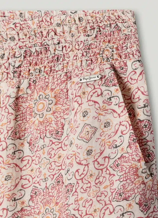 Straight Floral Print Trousers Straight Floral Print Trousers