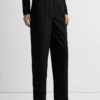 Straight Jacquard Trousers