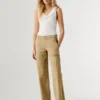 Straight Mid-Rise Trousers