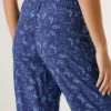 Straight Paisley Print Trousers