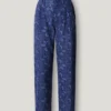 Straight Paisley Print Trousers