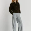 Straight Striped Trousers