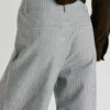 Straight Striped Trousers