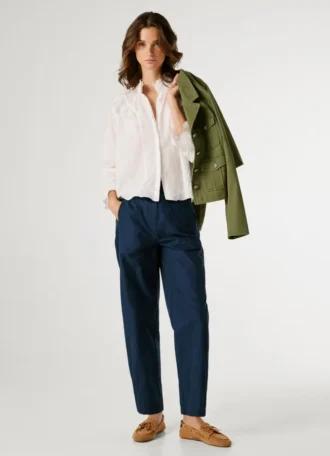 Straight Trousers with Belt