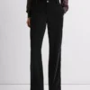 Straight Velvet Trousers