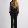 Straight Velvet Trousers