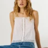 Strappy Top with Openwork Details