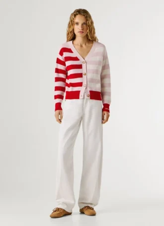 Striped Knit Cardigan