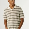 Striped Knit Polo Striped Knit Polo