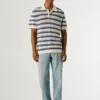 Striped Knit Polo Striped Knit Polo