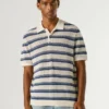 Striped Knit Polo Striped Knit Polo
