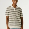 Striped Knit Polo Striped Knit Polo