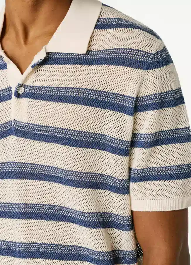 Striped Knit Polo Striped Knit Polo