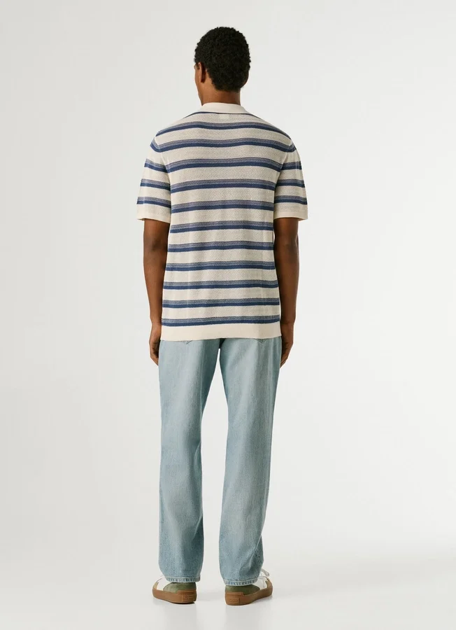 Striped Knit Polo Striped Knit Polo