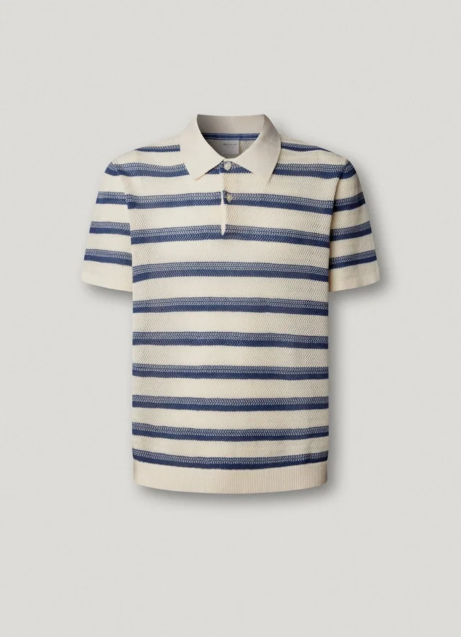 Striped Knit Polo Striped Knit Polo