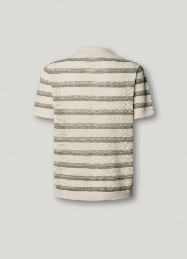 Striped Knit Polo Striped Knit Polo