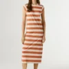 Striped Midi Dress