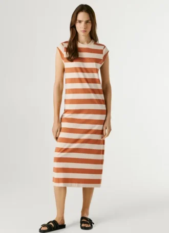 Striped Midi Dress