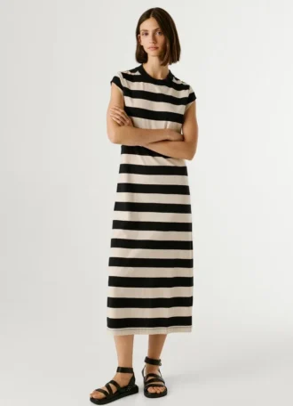 Striped Midi Dress