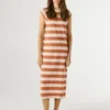 Striped Midi Dress