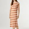Striped Midi Dress